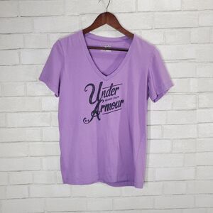 Under Armour lavender graphic tee